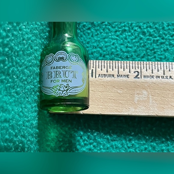 VINTAGE BRUT® by Faberge® Miniature EMPTY Bottle Men's Eau De Cologne 3/8 Fl Oz - Picture 10 of 11